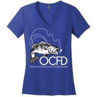 OCFD Fishing Women's V-Neck T-Shirt