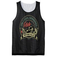 Only Cool Grandpas Ride Motorcycles Vintage Mesh Reversible Basketball Jersey Tank