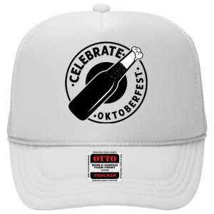 Oktoberfest Celebration Graphic High Crown Mesh Back Trucker Hat