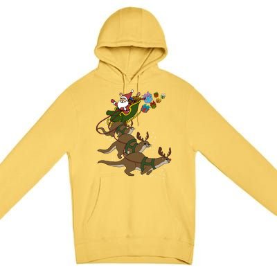 Otter Christmas Gift Premium Pullover Hoodie