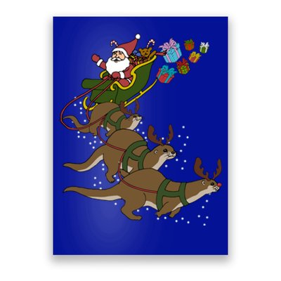 Otter Christmas Gift Poster