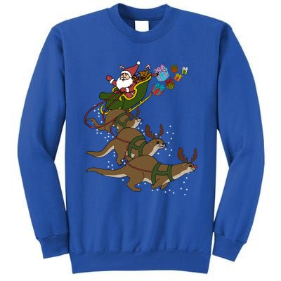 Otter Christmas Gift Tall Sweatshirt