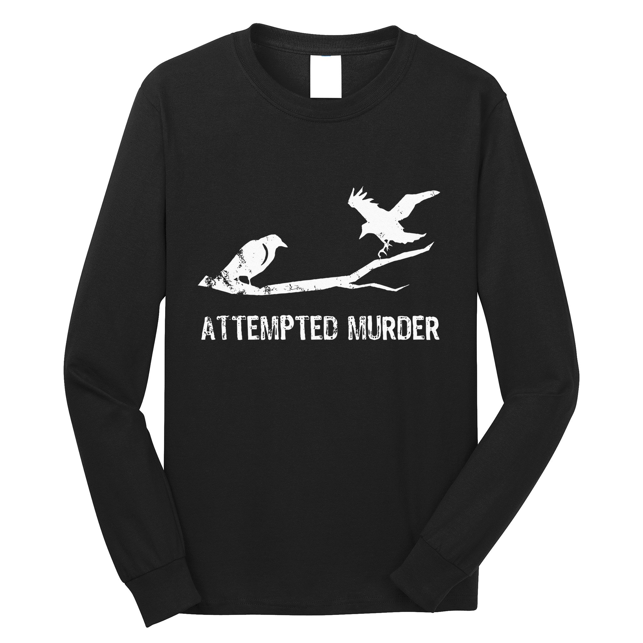 Ornithology Crows Grunge literary readers Long Sleeve Shirt