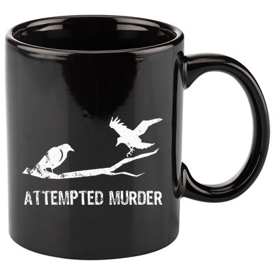 Ornithology Crows Grunge literary readers 11oz C Handle Ceramic Mug