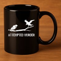 Ornithology Crows Grunge literary readers 11oz C Handle Ceramic Mug