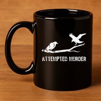 Ornithology Crows Grunge literary readers 11oz C Handle Ceramic Mug
