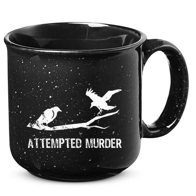 Ornithology Crows Grunge literary readers 15oz Campfire Ceramic Mug