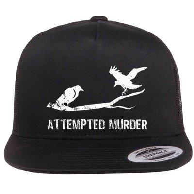 Ornithology Crows Grunge literary readers Flat Bill Trucker Hat