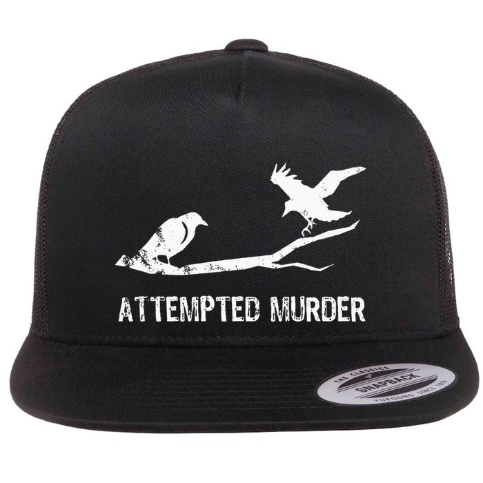 Ornithology Crows Grunge literary readers Flat Bill Trucker Hat