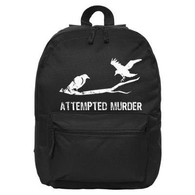 Ornithology Crows Grunge literary readers 16 in Basic Backpack