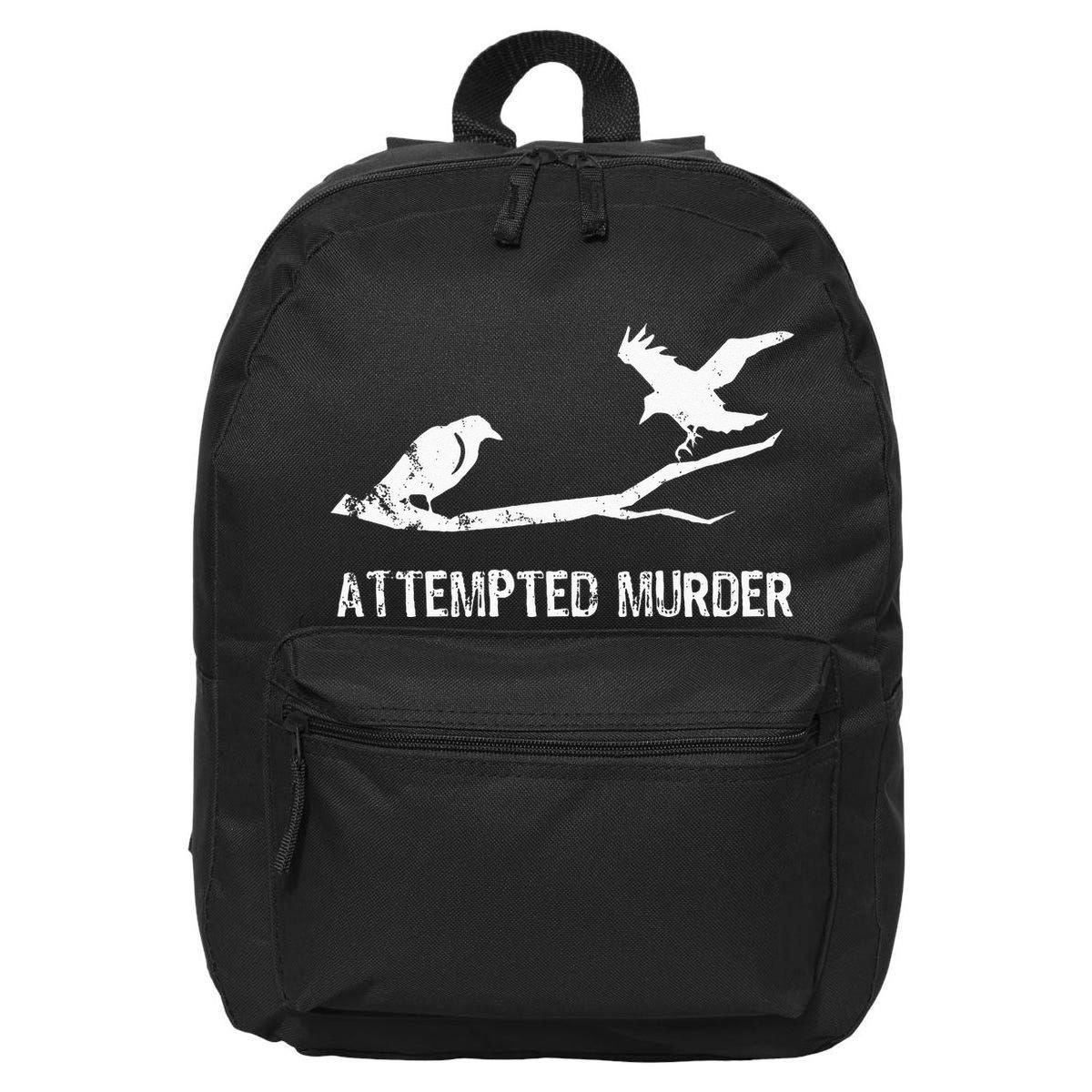 Ornithology Crows Grunge literary readers 16 in Basic Backpack