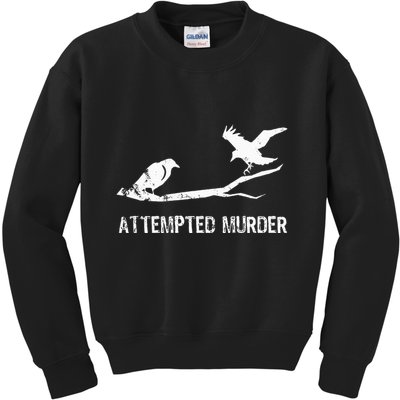 Ornithology Crows Grunge literary readers Kids Sweatshirt