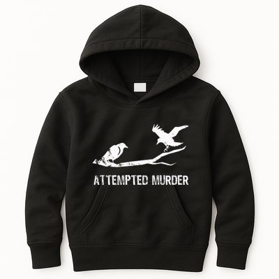 Ornithology Crows Grunge literary readers Kids Hoodie