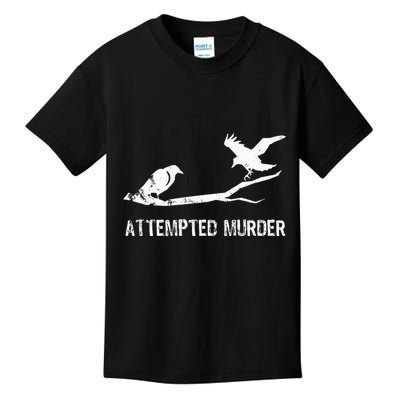 Ornithology Crows Grunge literary readers Kids T-Shirt