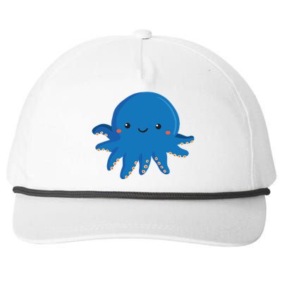 Octopus Cute Girl And Boy Octopus Snapback Five-Panel Rope Hat