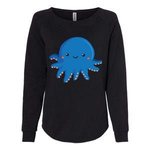 Octopus Cute Girl And Boy Octopus Womens California Wash Sweatshirt