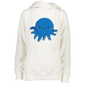 Octopus Cute Girl And Boy Octopus Womens Funnel Neck Pullover Hood