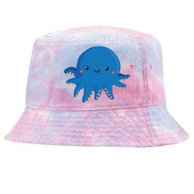 Octopus Cute Girl And Boy Octopus Tie-Dyed Bucket Hat