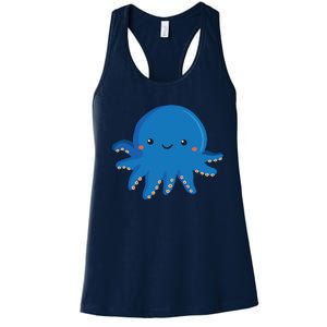 Octopus Cute Girl And Boy Octopus Women's Racerback Tank