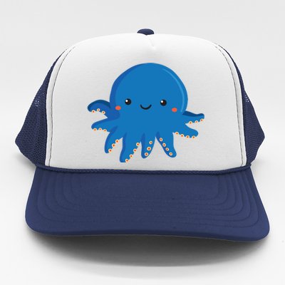 Octopus Cute Girl And Boy Octopus Trucker Hat