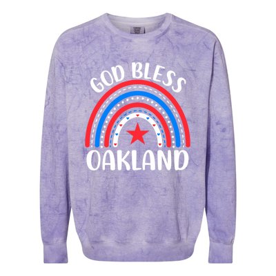 Oakland California Great Gift I Love Oakland Usa Gift Colorblast Crewneck Sweatshirt