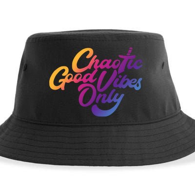 Outsidexbox Chaotic Good Vibes Only Sustainable Bucket Hat