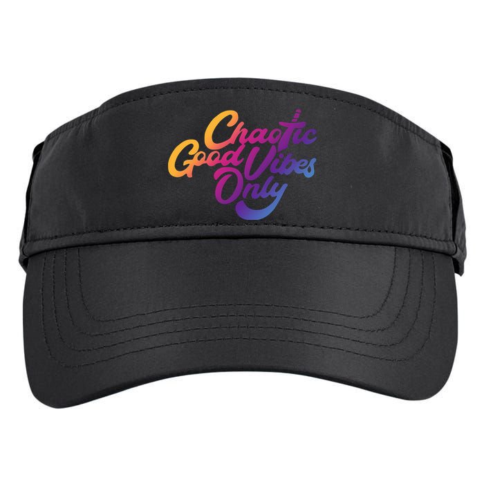 Outsidexbox Chaotic Good Vibes Only Adult Drive Performance Visor