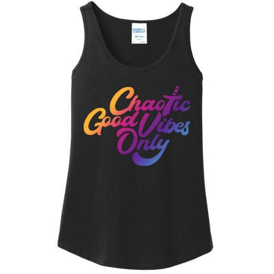 Outsidexbox Chaotic Good Vibes Only Ladies Essential Tank