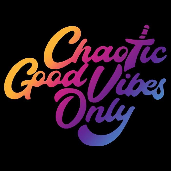 Outsidexbox Chaotic Good Vibes Only Flat Bill Trucker Hat