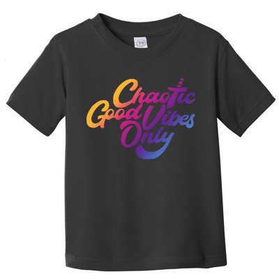 Outsidexbox Chaotic Good Vibes Only Toddler T-Shirt