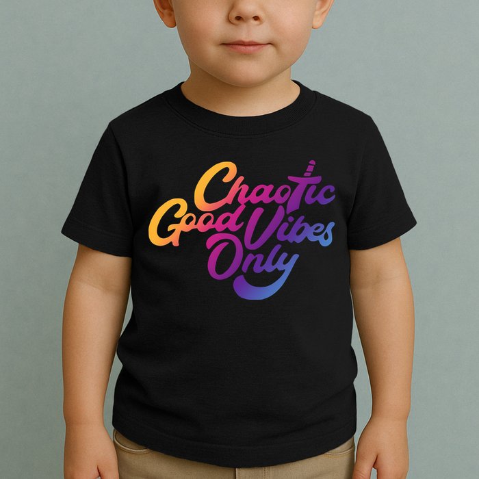 Outsidexbox Chaotic Good Vibes Only Toddler T-Shirt