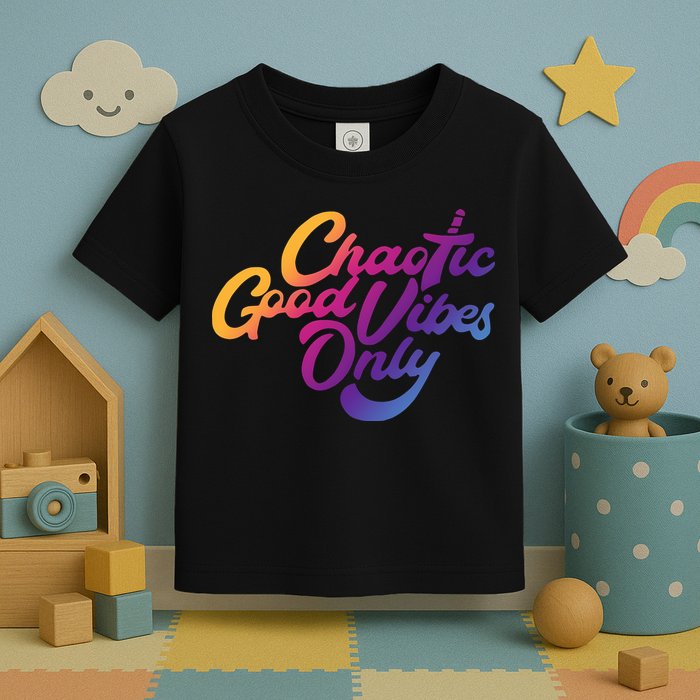 Outsidexbox Chaotic Good Vibes Only Toddler T-Shirt