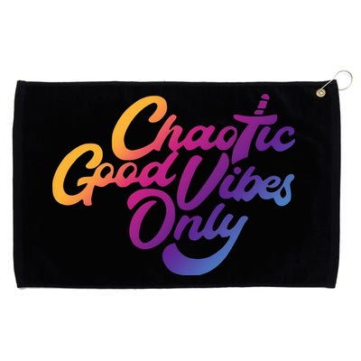 Outsidexbox Chaotic Good Vibes Only Grommeted Golf Towel