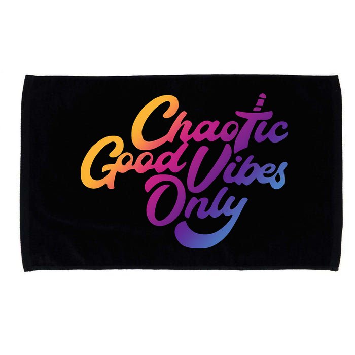 Outsidexbox Chaotic Good Vibes Only Microfiber Hand Towel