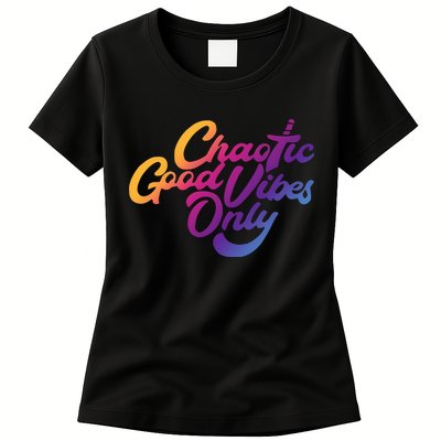 Outsidexbox Chaotic Good Vibes Only Womens T-Shirt