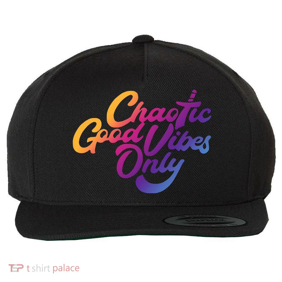 Outsidexbox Chaotic Good Vibes Only Wool Snapback Cap