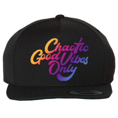 Outsidexbox Chaotic Good Vibes Only Wool Snapback Cap