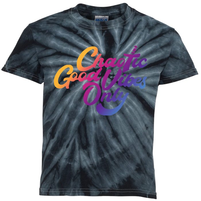 Outsidexbox Chaotic Good Vibes Only Kids Tie-Dye T-Shirt