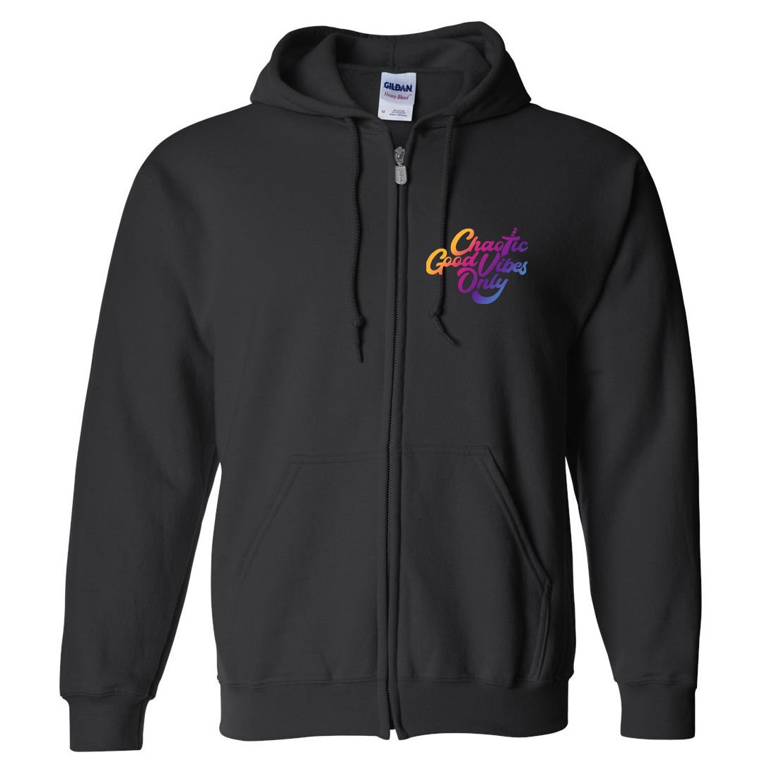 Outsidexbox Chaotic Good Vibes Only Full Zip Hoodie