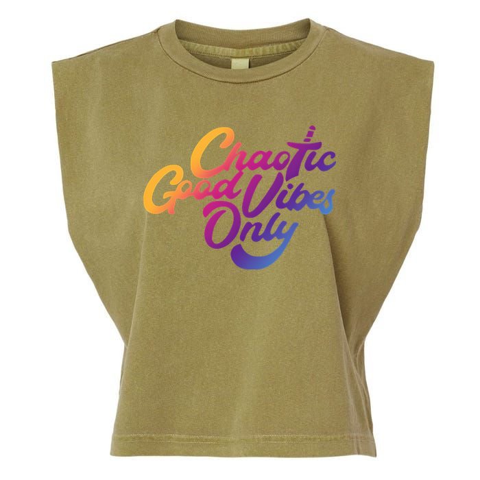 Outsidexbox Chaotic Good Vibes Only Garment-Dyed Women's Muscle Tee