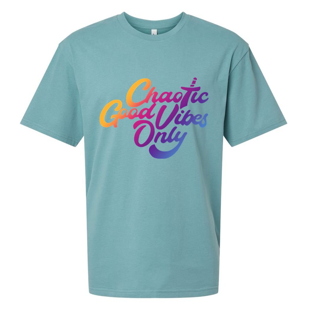 Outsidexbox Chaotic Good Vibes Only Sueded Cloud Jersey T-Shirt