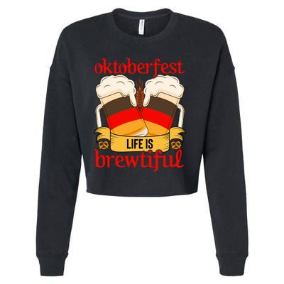 Oktoberfest Celebration Graphic Cropped Pullover Crew