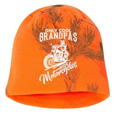 Only Cool Grandpas Ride Motorcycle Gift Kati - Camo Knit Beanie