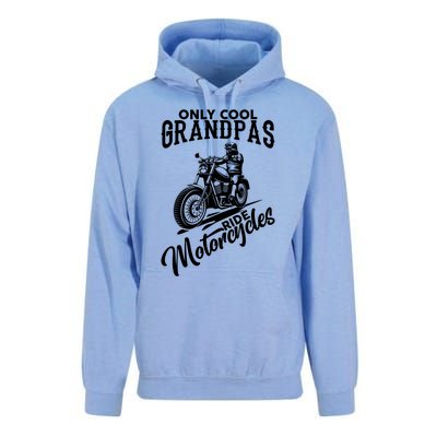 Only Cool Grandpas Ride Motorcycle Gift Unisex Surf Hoodie