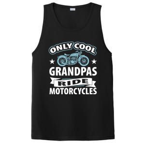 Only Cool Grandpas Ride Motorcycles Proud Biker Meaningful Gift PosiCharge Competitor Tank