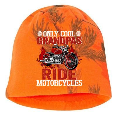 Only Cool Grandpas Ride Motorcycles Gift Kati - Camo Knit Beanie