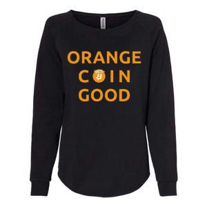 Orange Coin Good Womens California Wash Sweatshirt