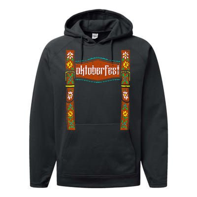 oktoberfest cute german bavarian Performance Fleece Hoodie