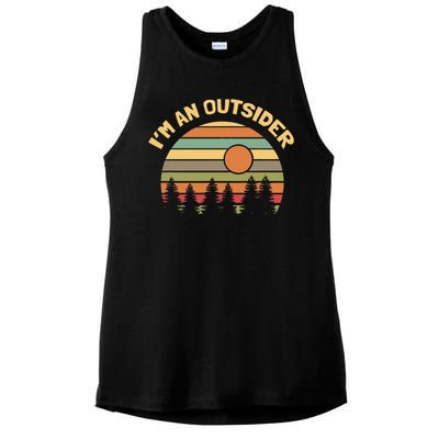 Outdoors Camping Hiking IM An Outsider Ladies PosiCharge Tri-Blend Wicking Tank