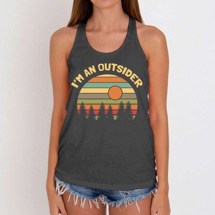 Outdoors Camping Hiking IM An Outsider Women's Knotted Racerback Tank